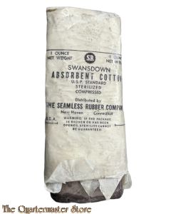 Absorbent cotton in wrapper US Army