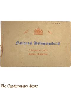 Boekje Nationaal Huldigingsdefile 1898 -  1933 9 sept 1933