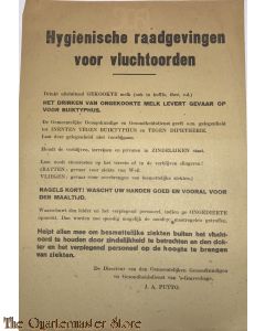 Flyer/poster Hygienische raadgevingen voor Vluchtoorden Den Haag