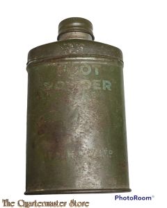 Groen Blikje voetpoeder 1 3/4 Oz.  (Green Tin footpowder 1 3/4 Oz.)