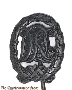 Anstecknadel Deutsches Reichsabzeichen für Leibesübungen 1933 in Bronze (Miniature DRL sports badge 1933 in bronze)
