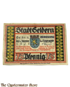 Banknote 75 Pfennig Stadt Aken/Elbe 1921