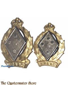 Collar badges Royal Australian Army Corps (WRAAC) 1951