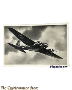 Postkarte militair 40-45 Flugzeugtorpedoangriff mit der HE 111