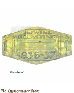 Rijwielbelasting plaatje 1936-1937