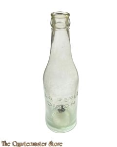 WK2 Mineral Flasche La Perle Dison ( Glass Mineral bottle WW2 Le Perle Dison)