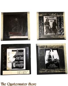4x Glas negatieven drittes Reich (4x Glass negatives thirth Reich)