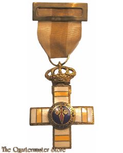 Spain- Cruz a la Constancia Militar, Suboficiales, Cruz Pensionada (Cross for Military Constancy, Non-Commissioned Officers, Pensioner’s Cross). Franco period.