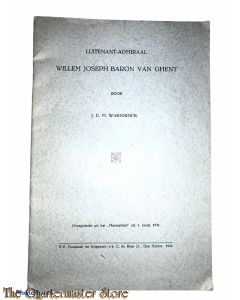 Brochure luitenant admiraal willem joseph baron van Ghent 1934