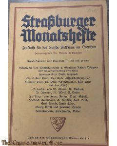 Straßburger Monatshefte. Zeitschrift für das deutsche Volkstum am Oberrhein. Aug/Sept 1940