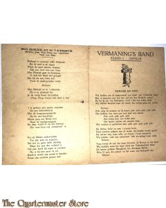 Bevrijdings muziek Vermaning's Band Eiland 3 Zwolle 1945