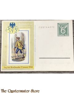 Postkarte Tag der Briefmarke 7 Januar 1940