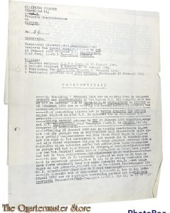 Proces verbaal Vermissings (Engels) Heeren Dienstrijwiel Hojelkazerne Utrecht Jan 1946