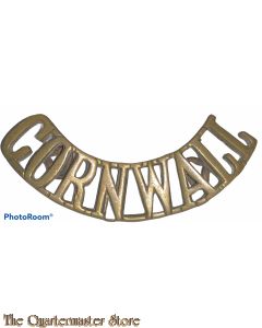 Shoulder title arched Cornwall (brass)