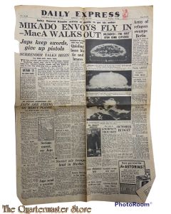 Newspaper , Daily Express No 14.105 Monday august 20 1945