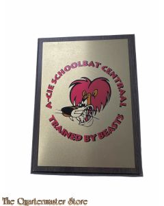 Wand schild  A-Cie Schoolbat Centraal Trained by Beasts