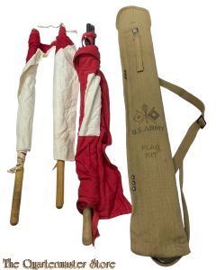 US WWI Signal Corps Semaphore Flag Set