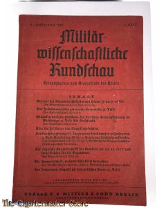 Militair Wissenschaftliche Rundschau heft 3 4e Jrg 1939