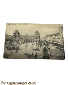 Carte Postal (feldpost) Bruxelles Gare du Nord el Place Roger