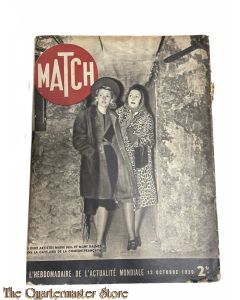 Magazine MATCH 12 octobre 1939 , L' Hebdomadaire de L' Actualite Mondiale