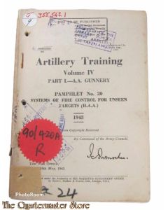 Pamphlet No 20 Vol IV part 1 AA Gunnery