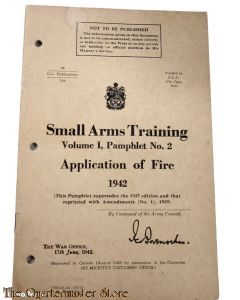 Pamphlet No 2 , Manual Small arms Training  Vol 1  Apllication of Fire Canada