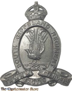 Cap badge 22nd Inf Bat The South Gippsland Regiment 1930-1942