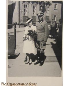Photo (Mil. Postcard ) 1943 WH Officer's  wedding with dagger