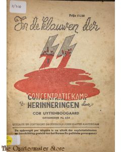 Brochure -  In de klauwen der SS. Concentratiekamp herinneringen.. Gevangene No. 634