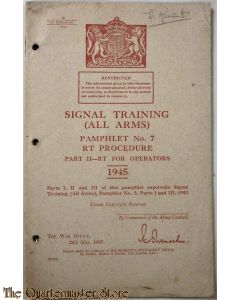 Pamphlet No 7  RT for operators signal  training (all arms) part 2