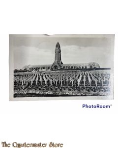 Postcard Camps de Bataille de Verdun, Ossuaire et Cimitiere de Douamont