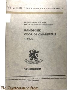 Voorschrift no 2-1360 Handboek voor de chauffeur 1960