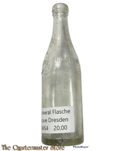WK1 Mineral Flasche De Struve Dresden ((German Glass Mineral bottle WW1 DE Struve Dresden)