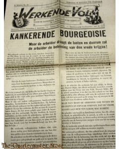 Krant NSB 't Werkende Volk 1e jaargang no 24 woensdag 19 augustus 1942