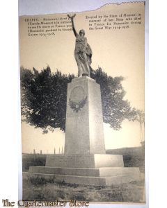 Postcard  Cheppy , monument from the State of Missouri 1917