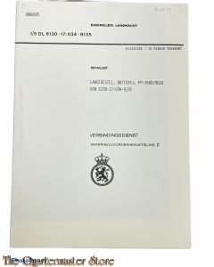 Voorschrift 1/5 DL 6130-17-034-9135 Detaillijst Laadtoestel, Batterij , PP-3600/3610 NSN 6130-17-0349135
