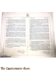 Poster 23 febr 1946 - 20 juli 1949 opheffing X Brigade