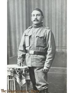 Studio photo 1914-18 Austro/Hungary Soldier with bayonet