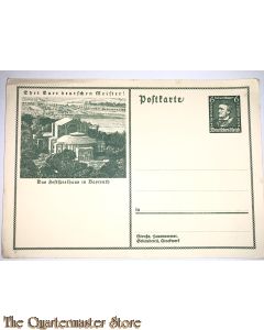Postkarte Das Festspielhaus in Bayreuth ¨Ehrt Eure deutschen Meister!!¨