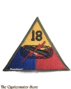 Mouwembleem 18e Armored Divison (Sleevebadge 18th Armored Division)