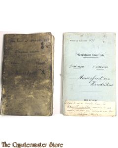 Dubbel Oorlogszakboekje 8e Regiment Infanterie III bat 3e Comp