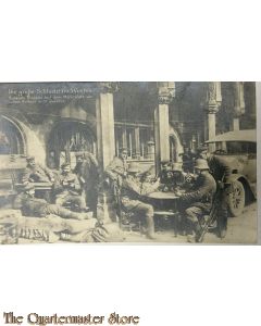 Mil Postkarte 1914  Die grosse Schlacht im Westen