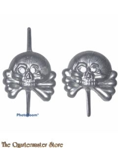 Totenkopfe fur Kragenspiegel Panzertruppen (Panzer collar tab sculls)