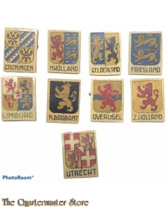 9 x WHN Houten Doneer insignes provincies
