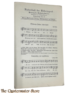 Liederblatt der Hitler Jugend, No 48; Erntezeit