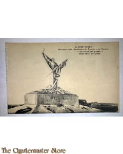 Postcard Le Mort Homme 69th Division They shall not pass 1918