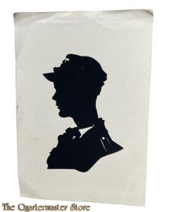 Postkarte Deutscher Soldat mit M43 mutze 