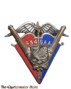 France - Badge Army ,454 GAA Groupe D'artillerie anti-aerienne legere