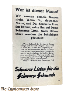 Flugblatt/Leaflet  G.54, Wer ist dieser Mann? (Who is this man? (The Killer))