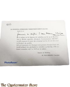 Uitnodiging bijwonen onthullen verzetsmonument Markelo